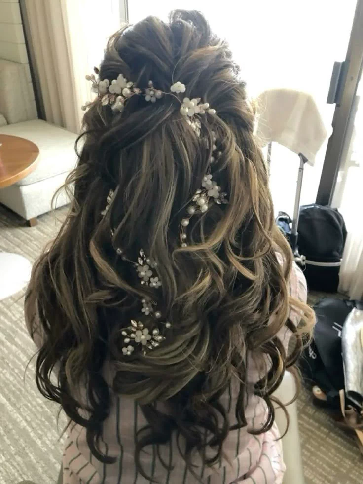 Statement Reception Hairstyles, alternate styling